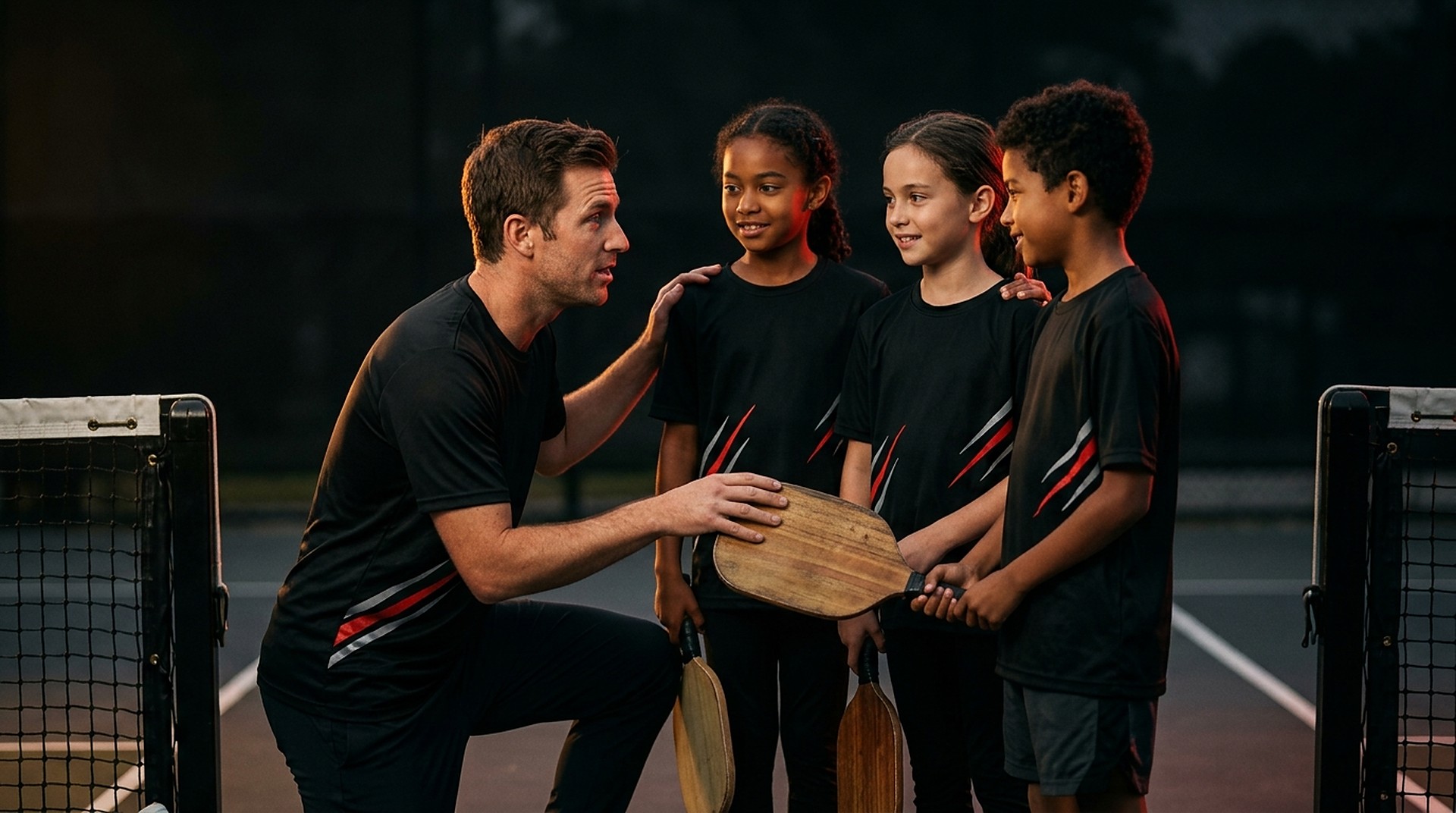 YPL coach with players